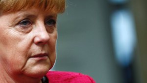 German Chancellor Merkel visits technology company Trumpf in Ditzingen