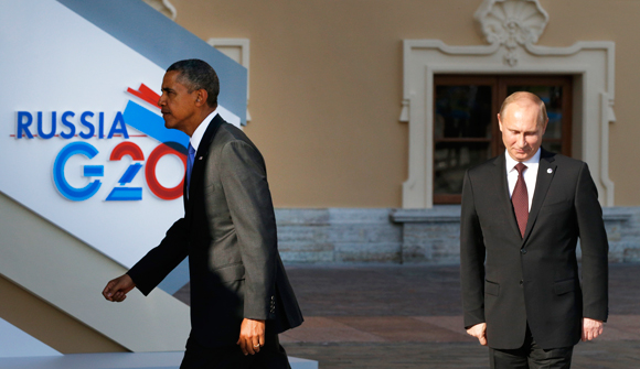 Na wspólnej konferencji prasowej Obama nazwał Putina palantem i prąciem